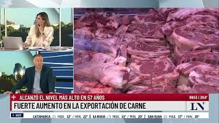 Carne: la exportación alcanzo el volumen más alto en 57 años