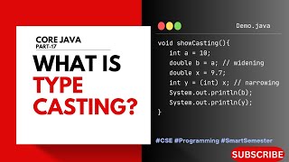 What is Type casting? | Core Java | Telugu Explained