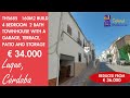 Just 34K, 4 Bed 2 Bath townhouse + Garage project Property for sale in Spain inland Andalucia TH5685