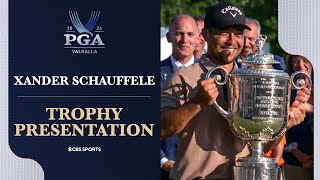 Xander Schauffele EMOTIONAL after winning 2024 PGA Championship I CBS Sports
