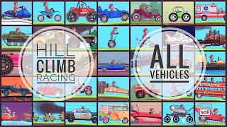 Hill Climb Racing all Vehicles | Hill Climb Racing all vehicles and all stages | 2023