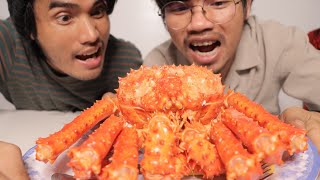 Cooking King Crab - ចំអិនក្តាមយក្ស #boty #BonVon