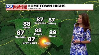 Near-record heat possible on Thursday; isolated showers and storms possible Friday