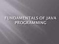 01 Introduction to Java