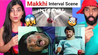 Makkhi (Eega) Interval scene Comedy Scene Part 7 | Hindi Dubbed Movie | Nani | Samantha || Reaction