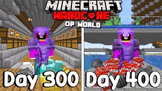 I Survived 400 Days In HARDCORE Minecraft...
