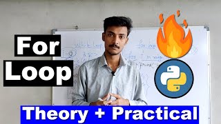 for loop in Python, How to use for loop, Python Tutorial for beginners in Hindi/Urdu, Cyber Warriors