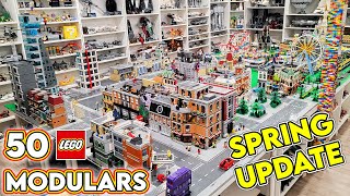 LEGO City Overview Spring 2022! 50 Modulars Converted to MILS!