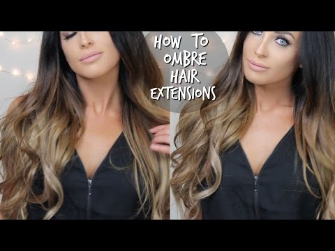 HOW TO DIY OMBRE BALAYAGE HAIR EXTENSIONS AT HOME HOW TO DIY OMBRE BALAYAGE HAIR EXTENSIONS AT HOME