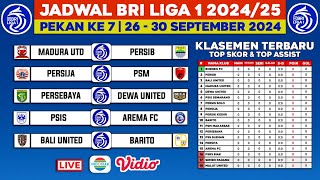 Jadwal BRI Liga 1 2024 Pekan ke 7 - Madura United vs Persib - Persija vs Psm - Liga 1 Indonesia