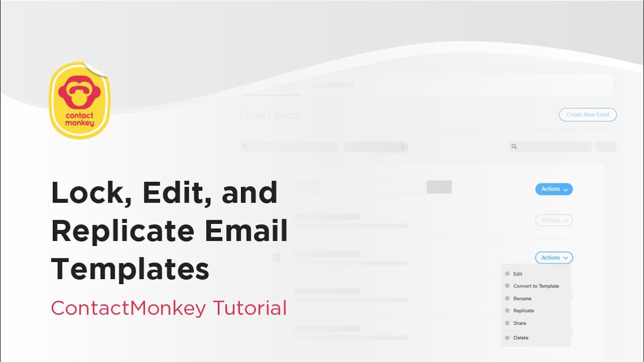 Lock Edit And Replicate Email Templates Contactmonkey Tutorial