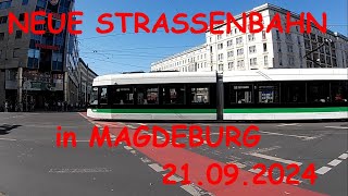 Die neue Flexity Strassenbahn in Magdeburg der MVB 21.09.2024