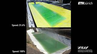 Impulse wave field and model tests