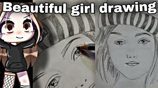 beautiful girl drawing #shorts #youtubeshorts #shortvideo #kmcreations #viral #trending