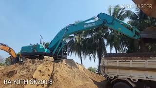 KOBELCO SK200-8 SXm 2014, Working Fast \u0026 Save Fuel- 1080p