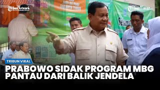 Prabowo Turun Gunung Sidak Makan Gratis, Ngintip dan Berdoa dari Luar Kelas