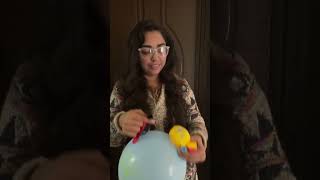 Deflating balloon satisfying sounds #asmrgirl #balloon #shorts