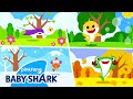 Four Season Song | Spring, Summer, Fall and Winter | Word Song for Kids | Baby Shark Official