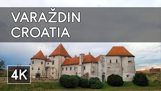 Walking Tour: Varaždin, Croatia - Old Town Castle and Baroque City Center - 4K UHD Virtual Travel