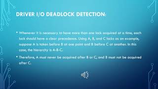 DEADLOCKS IN WINDOWS 10