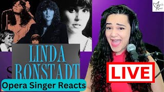 Linda Ronstadt 100 million records sold! Why is she this good? | Opera Singer LIVE REACTION 🌺