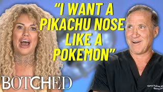 REJECTED by Botched: Sallie Axl's Wants A 'Pikachu' Nose & HEEL Implants?! | Botched E!