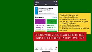 How to set up Canvas Notifications + Parent Observer Status