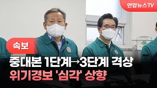 [속보] 중대본 1단계→3단계 격상…위기경보 '심각' 상향 / 연합뉴스TV (YonhapnewsTV)