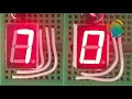 how to use 74hc595 shift registers to control mulitple 7 segment displays