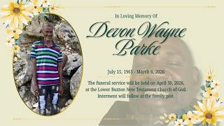 Honoring the Life of Devon Wayne Parke