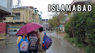 Islamabad Rainy Day Walk | Pakistan Street Walk 2025 in 4K HDR