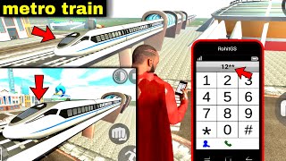 New metro train || mr beast character || Indian bike driving 3d new update ||