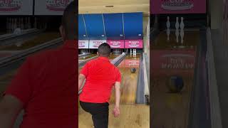 ブラインドボウリング　サミットで127番スペア(Blind bowling)