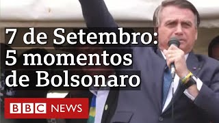 5 destaques do discurso de Bolsonaro no 7 de Setembro