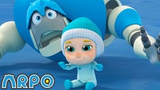 Ice Skating CHAOS!!! | 2 HOURS OF ARPO! | Funny Robot Cartoons for Kids!