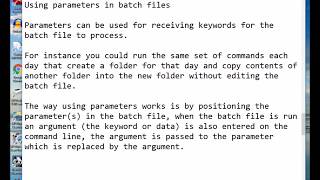 DOS batch files