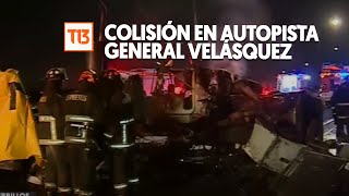 Al menos un muerto y varios heridos tras grave colisión en autopista General Velásquez