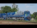 novas locomotivas híbridas gt38h da rumo em translado para guarapuava pr