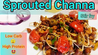 Stir Fry Chickpeas | Sprouted Channa Recipe | Garbanzo Bean | Easy and Healthy Breakfast Recipe