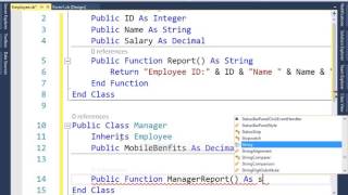 25 Inheritance Demo In VB