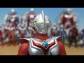 ultraman toys collection　orb x ginga zero mebius nexus max tiga dyna cosmos