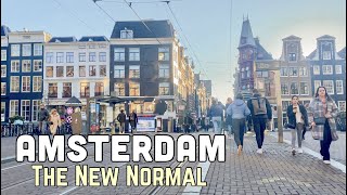 AMSTERDAM NEW NORMAL! Part 2 ft. Singel, Bloemenmarkt \u0026 Leidseplein | Netherlands Walking Tour 4K HD