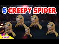 Five Creepy Spiders | Kids Halloween Song | Super Simple Songs | Nursery Rhymes & Kids Songs