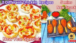 5 minutes New Year Easy Recipes | Tasty Chicken  Lollipop |Snacks Recipe by Indian Darbar kitchen