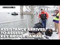 Agencies arrive in Baltimore to assess damage from Key Bridge collapse