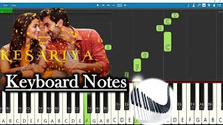 Kesariya Song Keyboard Notes (piano cover) | Pritam | Arijit Singh | Brahmāstra