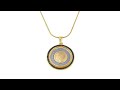 Bellezza 500 Lira Coin Black Spinel Bronze Flip Pendant ...