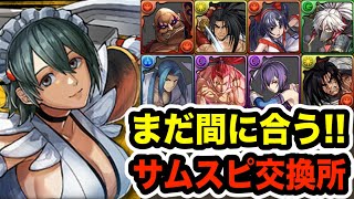 後悔のない選択を！サムスピ交換所☆６キャラクター性能紹介！【パズドラ】