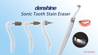 Denshine Sonic Tooth Stain Eraser \u0026 Plaque Remover Dental Tool with LED Light