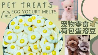 Egg Yogurt Melts 🍳 荷包蛋溶豆 #宠物零食 #CutestAnimalsShortFun-19